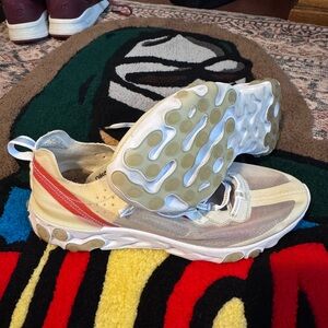 Nike Air React Element 87 Sail Bone Sz 10.5